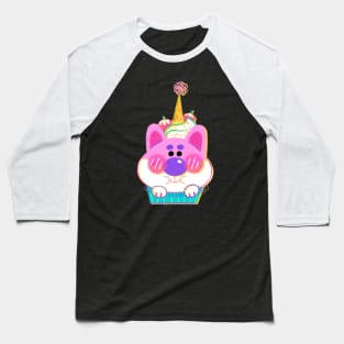 Cupcake Dog Baseball T-Shirt